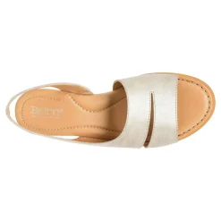 Born Wedges|Women's , Crista Sandal Light Gold