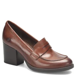 Born Pumps & Heels|Women's , Holliston Loafer Pump Brown