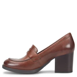 Born Pumps & Heels|Women's , Holliston Loafer Pump Brown