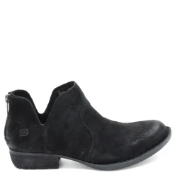 Born Boots|Women's , Kerri Ankle Boot Black Distressed