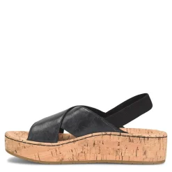 Born Wedges|Women's , Sandra Sandal Black