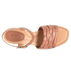 Born Pumps & Heels|Women's , Shonie Sandal Brown