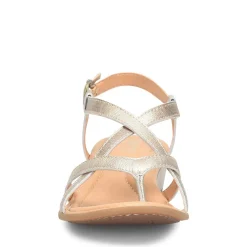 Born Wedges|Women's , Sibyl Sandal Light Gold