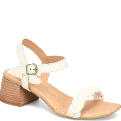Born Pumps & Heels|Women's , Simone Sandal White