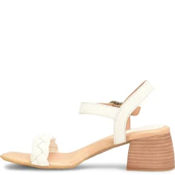 Born Pumps & Heels|Women's , Simone Sandal White