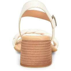 Born Pumps & Heels|Women's , Simone Sandal White