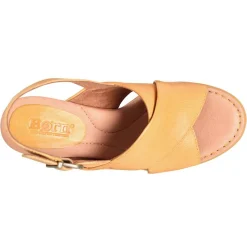 Born Pumps & Heels|Women's , Tessa Sandal Yellow