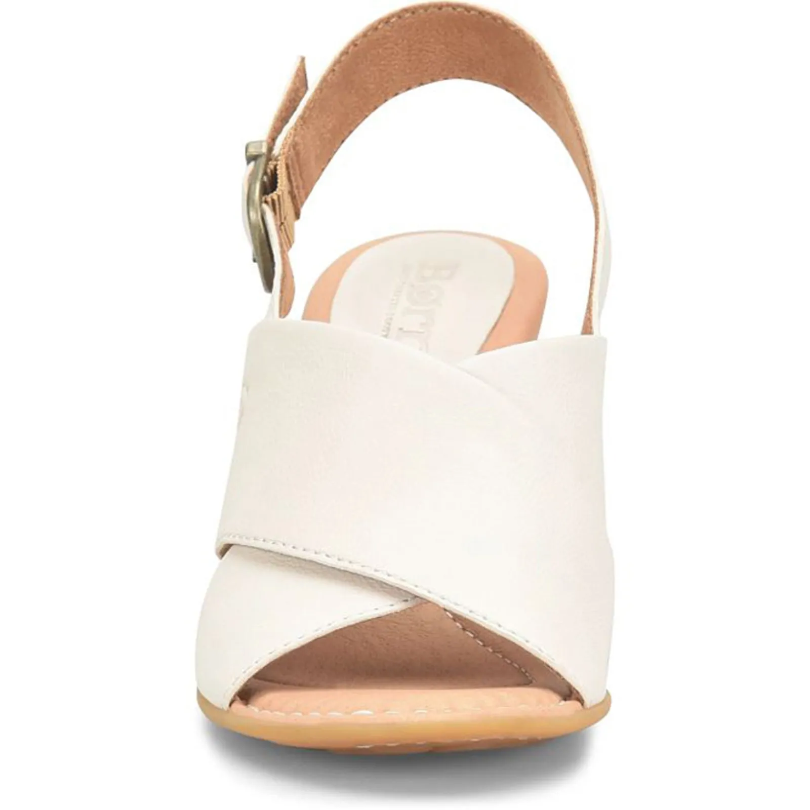 Born Pumps & Heels|Women's , Tessa Sandal White