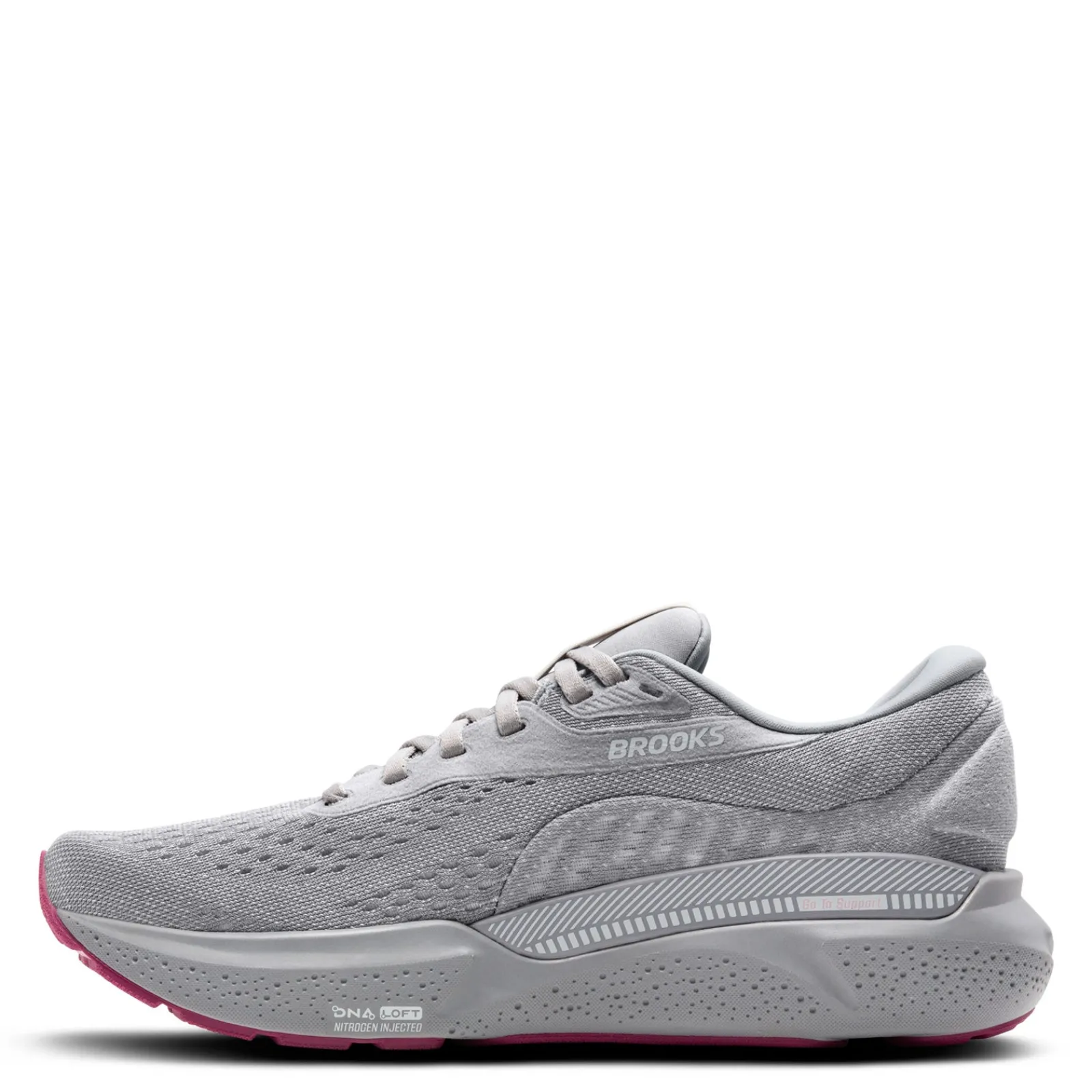 Brooks Sneakers & Athletic|Women's , Adrenaline GTS 24 Running Shoe - Wide Width Alloy/White/Zephyr