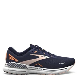 Brooks Sneakers & Athletic|Women's , Adrenaline GTS 23 Running Shoe Navy/Peach