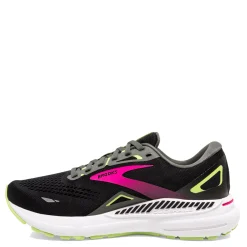 Brooks Sneakers & Athletic|Women's , Adrenaline GTS 23 Running Shoe - Wide Width Black/Pink/Green