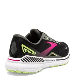 Brooks Sneakers & Athletic|Women's , Adrenaline GTS 23 Running Shoe - Wide Width Black/Pink/Green