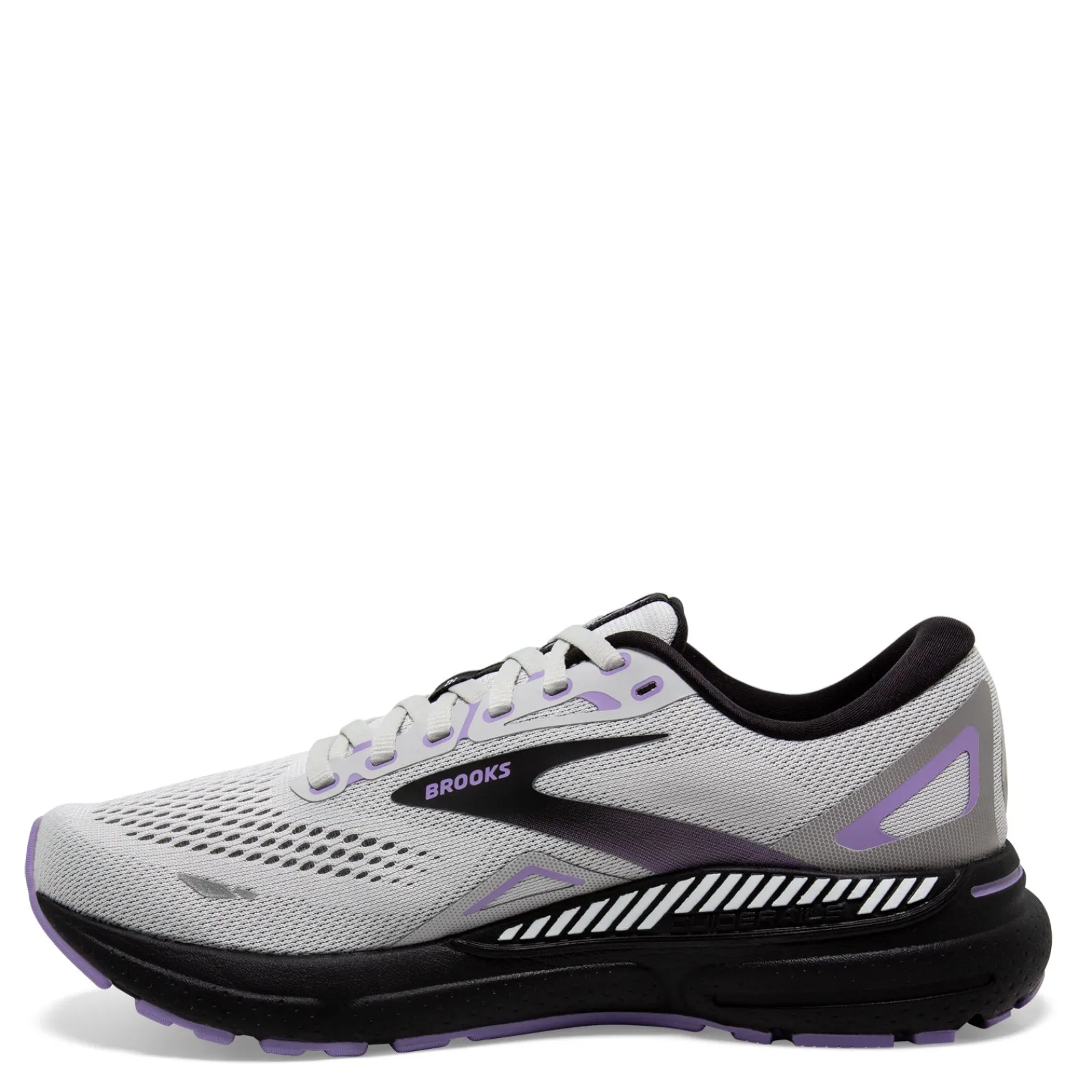 Brooks Sneakers & Athletic|Women's , Adrenaline GTS 23 Running Shoe - Wide Width Grey/Purple/Black