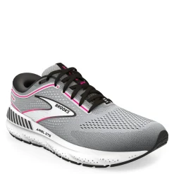 Brooks Sneakers & Athletic|Women's , Ariel GTS 23 Running Shoe - Extra Wide Width Grey/Black/Pink