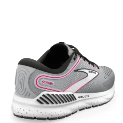 Brooks Sneakers & Athletic|Women's , Ariel GTS 23 Running Shoe - Wide Width Grey/Black/Pink
