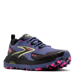 Brooks Sneakers & Athletic|Women's , Cascadia 18 GTX Trail Running Shoe Grey Blue/Black/Pink
