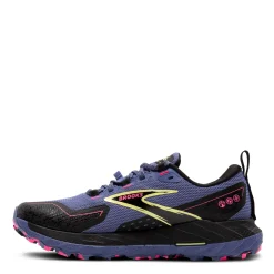 Brooks Sneakers & Athletic|Women's , Cascadia 18 GTX Trail Running Shoe Grey Blue/Black/Pink