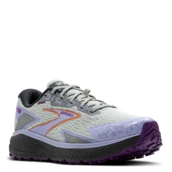 Brooks Sneakers & Athletic|Women's , Divide 5 Trail Running Shoe Mercury/Ebony/Sweet Lavender