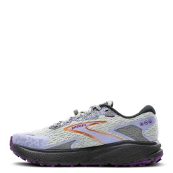 Brooks Sneakers & Athletic|Women's , Divide 5 Trail Running Shoe Mercury/Ebony/Sweet Lavender