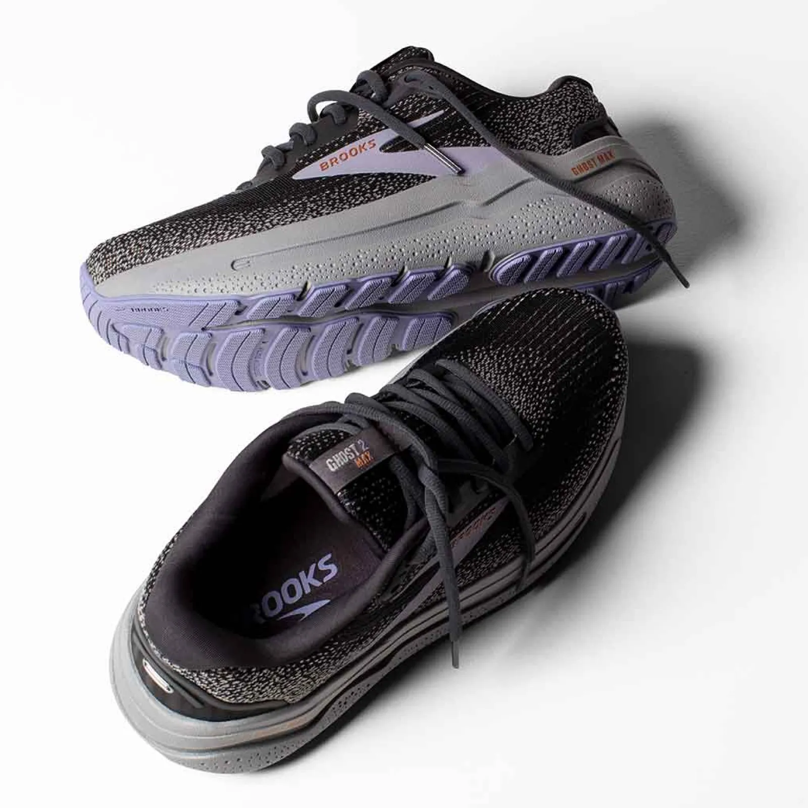 Brooks Sneakers & Athletic|Women's , Ghost Max 2 Running Shoe Ebony/Sweet Lavender/Alloy