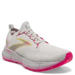 Brooks Sneakers & Athletic|Women's , Glycerin 20 Stealth Fit Running Shoe Grey/Yellow/Pink