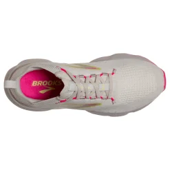 Brooks Sneakers & Athletic|Women's , Glycerin 20 Stealth Fit Running Shoe Grey/Yellow/Pink