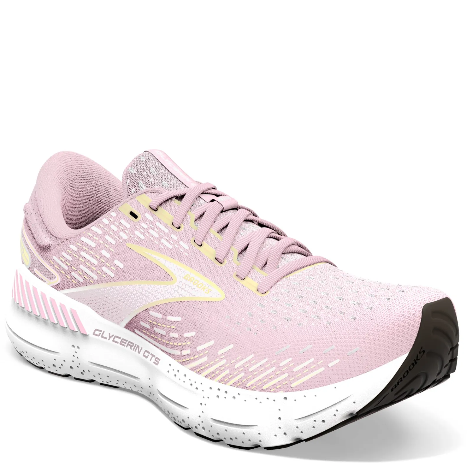 Brooks Sneakers & Athletic|Women's , Glycerin GTS 20 Running Shoe Pink/Yellow/White