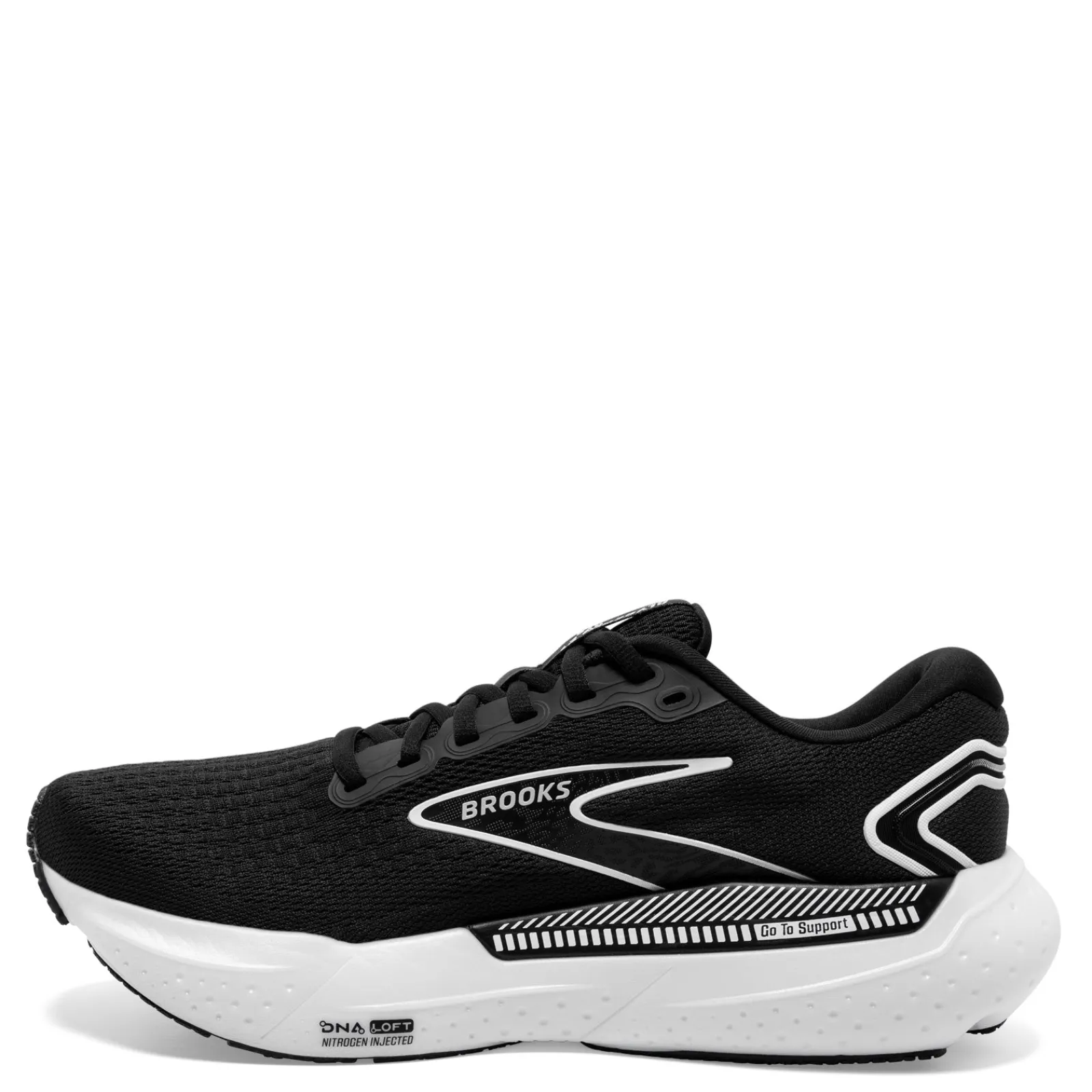 Brooks Sneakers & Athletic|Women's , Glycerin GTS 21 Running Shoe - Wide Width Black/Grey/White