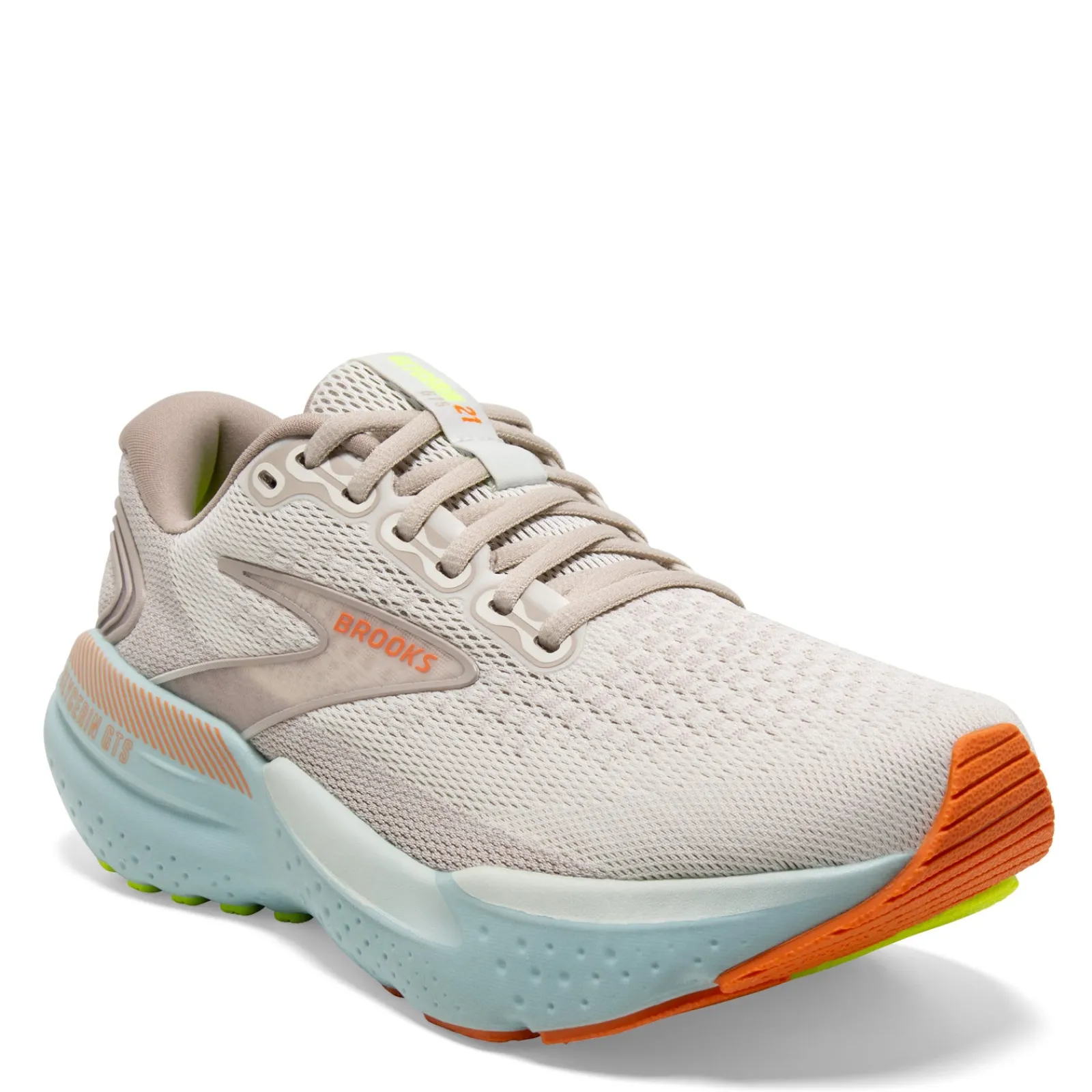 Brooks Sneakers & Athletic|Women's , Glycerin GTS 21 Running Shoe Coconut/Aqua/Autumn Sunset