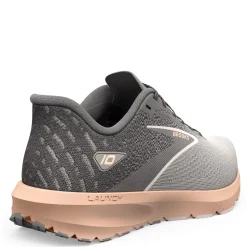Brooks Sneakers & Athletic|Women's , Launch 10 Running Shoe Grey/Peach