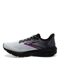 Brooks Sneakers & Athletic|Women's , Launch 10 Running Shoe Black/White/Violet