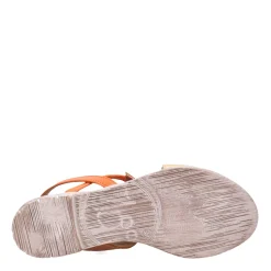 Bueno Sandals|Women's , Yuki Sandal Orange Gold Multi