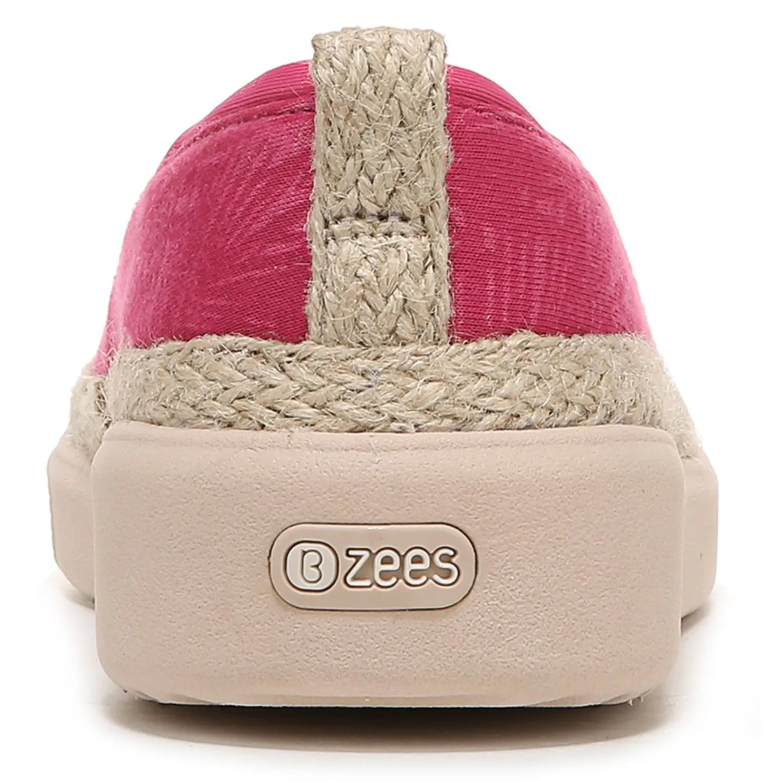 Bzees Slip-On Shoes|Women's , Maui Slip-On Paradise Pink Palm Leaf