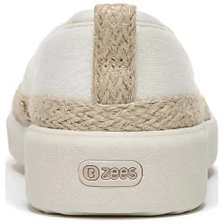 Bzees Slip-On Shoes|Women's , Maui Slip-On White Palm Leaf