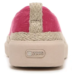 Bzees Loafers|Women's , Maui Slip-On Paradise Pink Palm Leaf