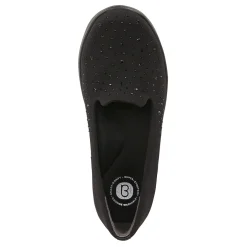 Bzees Loafers|Women's , Poppyseed 3 Slip-On Black