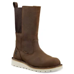 Carhartt Work & Safety|Women's , Waterproof 10-Inch Wellington Wedge Boot Brown