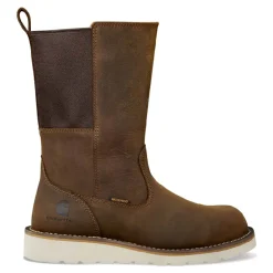Carhartt Work & Safety|Women's , Waterproof 10-Inch Wellington Wedge Boot Brown