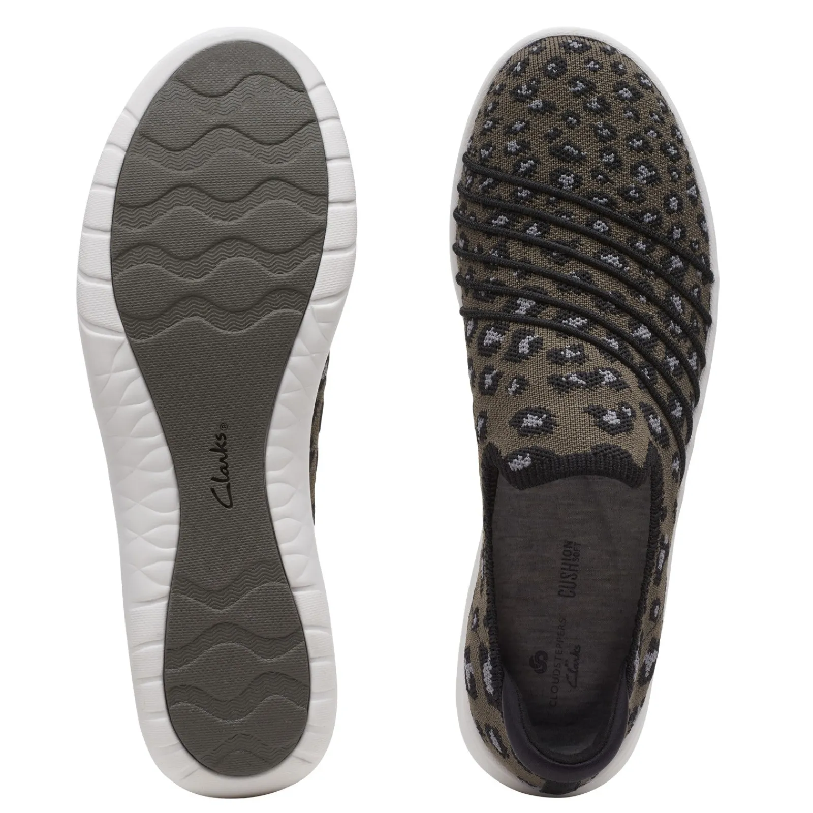 Clarks Sneakers & Athletic|Women's , Adella Step Slip-On Olive