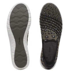 Clarks Slip-On Shoes|Women's , Adella Step Slip-On Olive