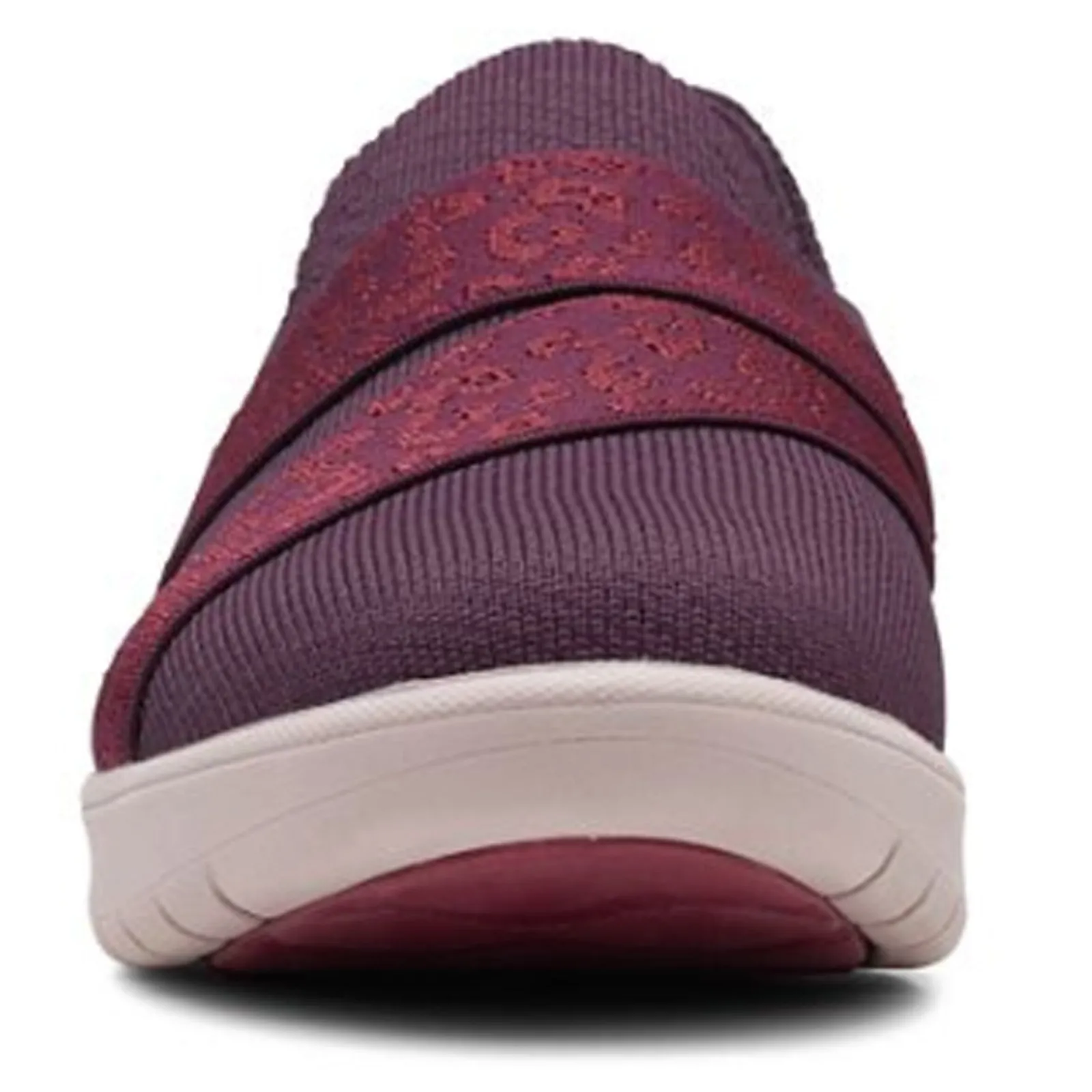 Clarks Sneakers & Athletic|Women's , Adella Stride Slip-On Burgundy