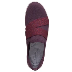 Clarks Sneakers & Athletic|Women's , Adella Stride Slip-On Burgundy