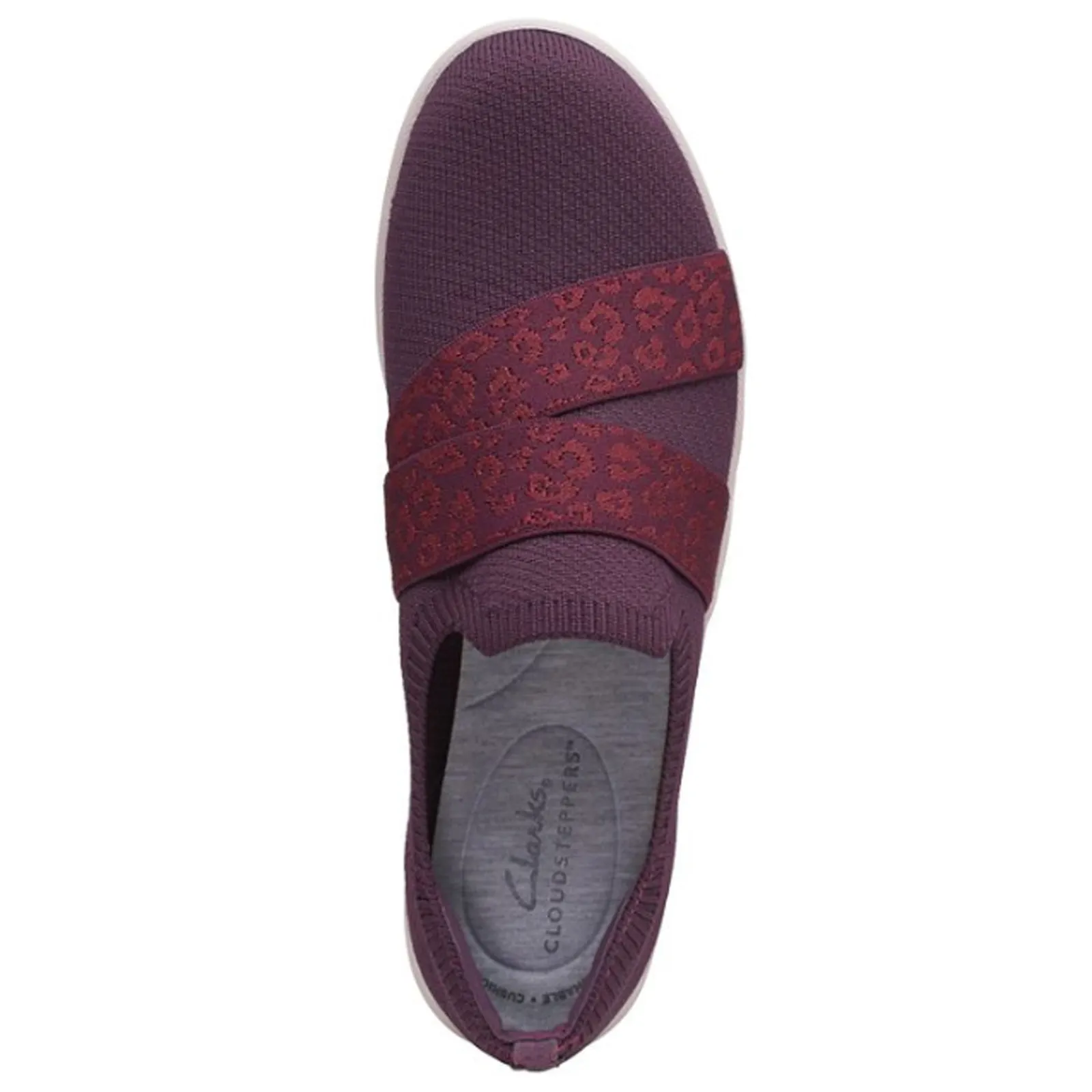 Clarks Sneakers & Athletic|Women's , Adella Stride Slip-On Burgundy