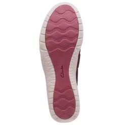 Clarks Sneakers & Athletic|Women's , Adella Stride Slip-On Burgundy
