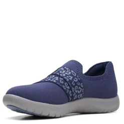 Clarks Sneakers & Athletic|Women's , Adella Stride Slip-On Navy