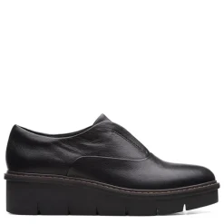 Clarks Slip-On Shoes|Women's , Airabell Sky Slip-On Black