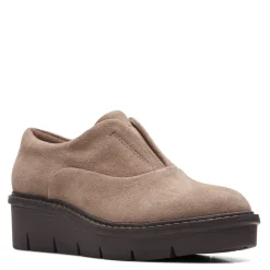 Clarks Slip-On Shoes|Women's , Airabell Sky Slip-On Pebble Suede