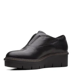 Clarks Loafers|Women's , Airabell Sky Slip-On Black