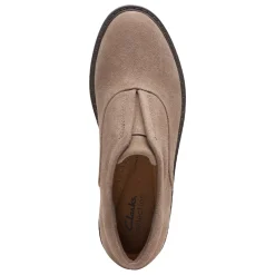 Clarks Loafers|Women's , Airabell Sky Slip-On Pebble Suede