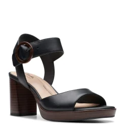 Clarks Pumps & Heels|Women's , AmbyrLyn Ruby Sandal Black